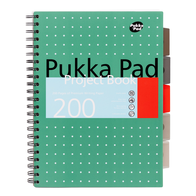 PROJECTBOEK PUKKA METALLIC A4 LIJN