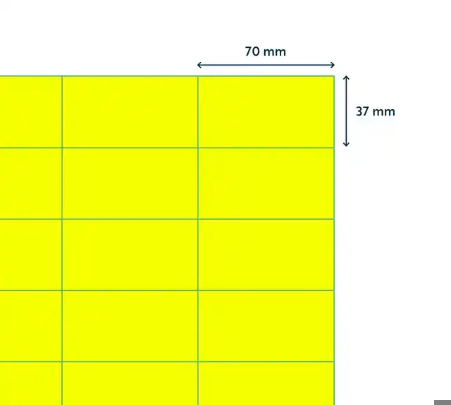 ETIKET RILLPRINT 70X37MM FLUORGEEL 2400