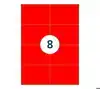 ETIKET RILLPRINT 105X74MM FLUORROOD 800