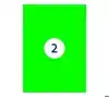 ETIKET RILLPRINT 210X148MM FLUORGN 200