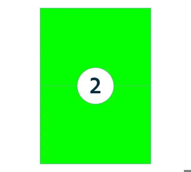 ETIKET RILLPRINT 210X148MM FLUORGN 200