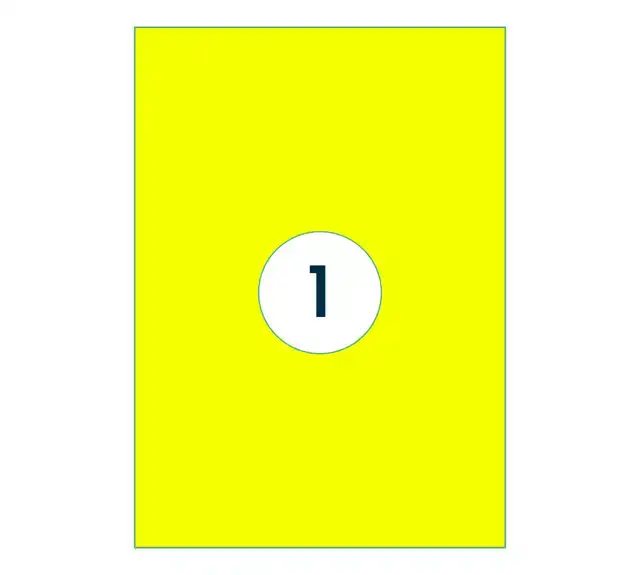ETIKET RILLPRINT 210X297MM FLUORGEEL