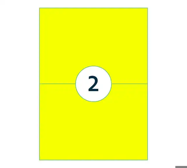 ETIKET RILLPRINT 210X148MM FLUORGEEL