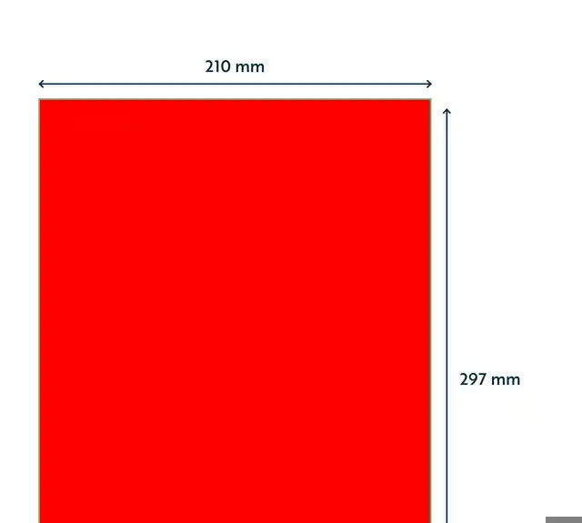 ETIKET RILLPRINT 210X297MM FLUORROOD