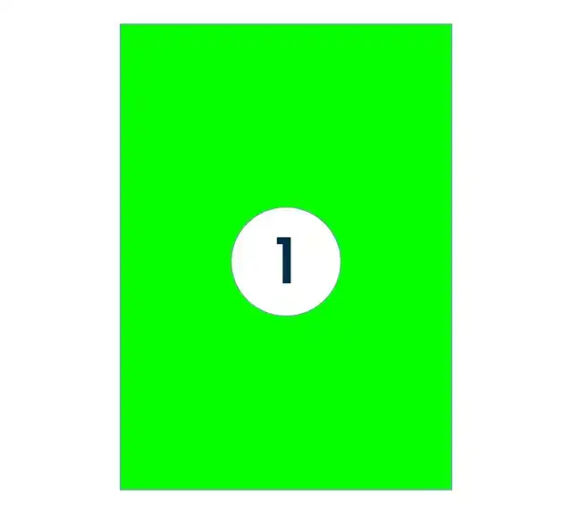 ETIKET RILLPRINT 210X297MM FLUORGN 100