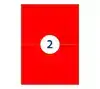 ETIKET RILLPRINT 210X148MM FLUORROOD