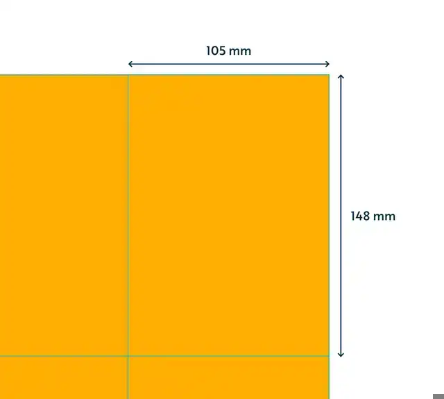ETIKET RILLPRINT 105X148MM FLUOROR 400