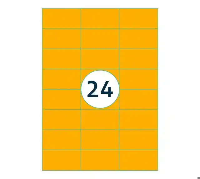 ETIKET RILLPRINT 70X37MM FLUOROR 2400