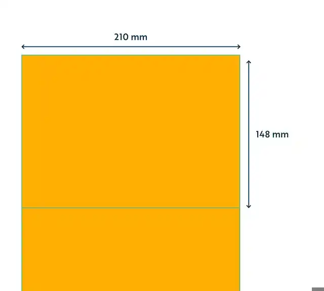 ETIKET RILLPRINT 210X148MM FLUOROR 200