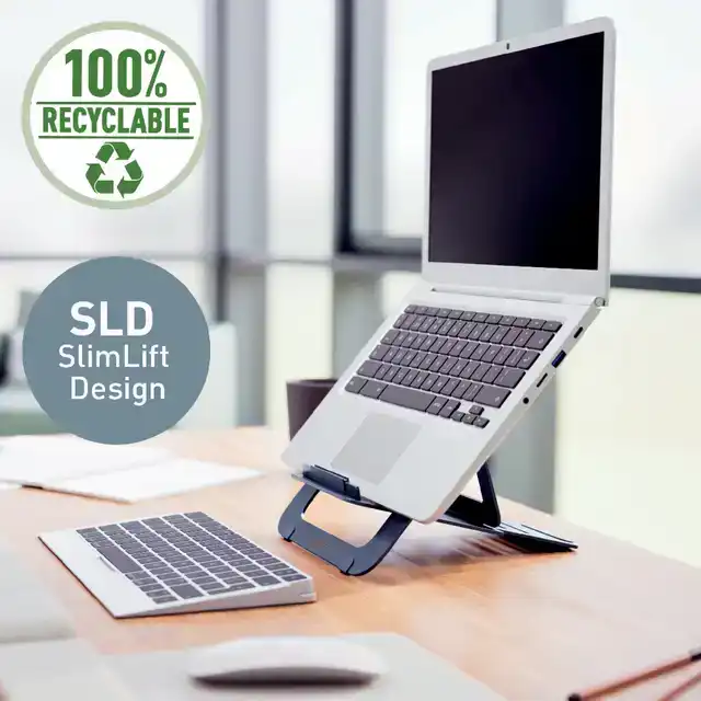 LAPTOPSTANDAARD LEITZ ERGO ALU PLAT
