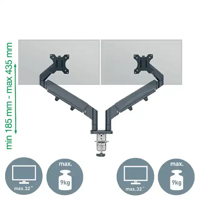 MONITORARM LEITZ ERGO RUIMTEBESPAREND