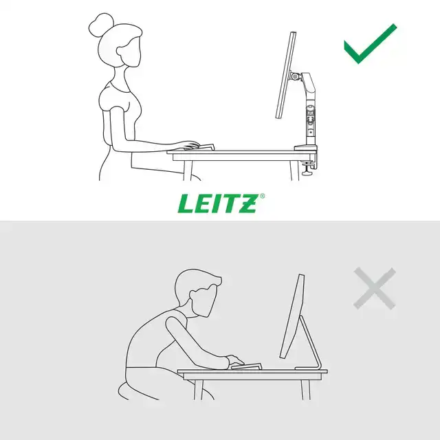 MONITORARM LEITZ ERGO RUIMTEBESPAREND