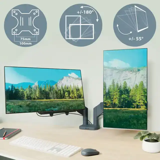 MONITORARM LEITZ ERGO RUIMTEBESPAREND