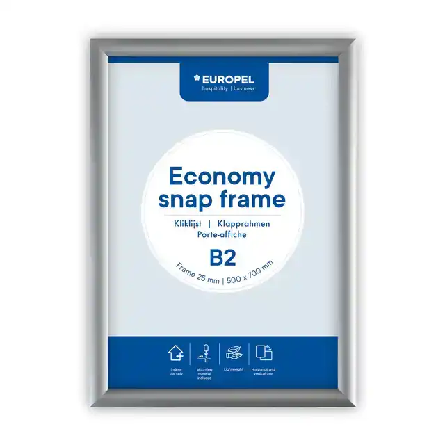 KLIKLIJST EUROPEL ECONOMY B2 ZILVER
