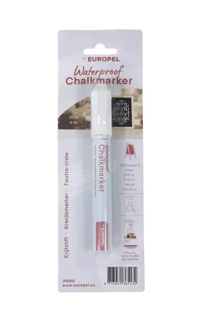 KRIJTSTIFT EUROPEL WATERVAST 3-6MM WIT