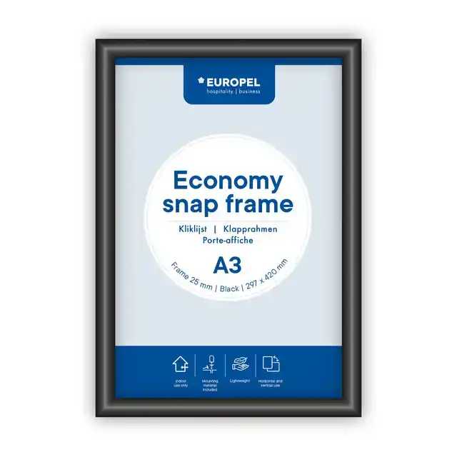 KLIKLIJST EUROPEL ECONOMY A3 ZWART