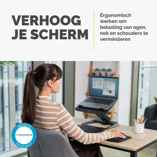 LAPTOPSTANDAARD FELLOWES HANA LT ZWART