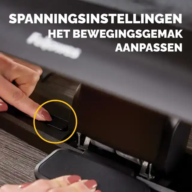 VOETENSTEUN FELLOWES HANA LT ZWART