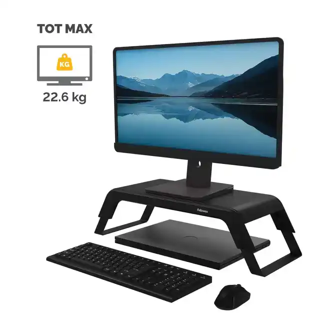 MONITORSTANDAARD FELLOWES HANA LT ZWART