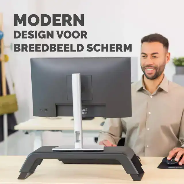 MONITORSTANDAARD FELLOWES HANA LT ZWART