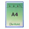 ZICHTPANEEL TARIFOLD A4 VERTICAAL BLAUW