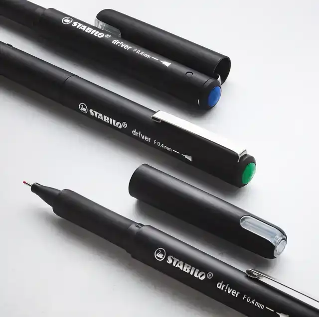 FINELINER STABILO DR!VER FIJN ASSORTI 4