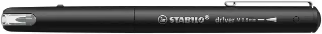 FINELINER STABILO DR!VER MEDIUM ZWART