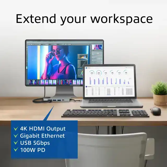 USB-C 4K DOCKING STATION VOOR 1 HDMI