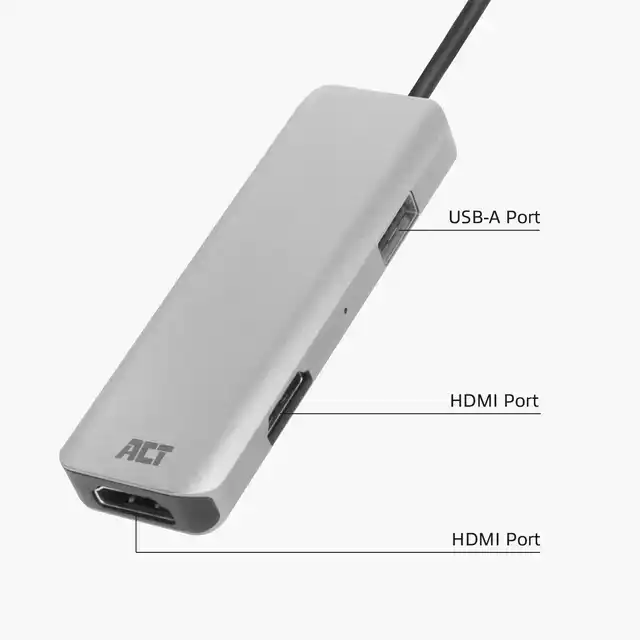 USB-C 4K MULTIPORT ADAPTER VOOR 2 HDMI