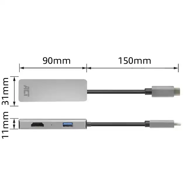 USB-C 4K MULTIPORT ADAPTER VOOR 2 HDMI