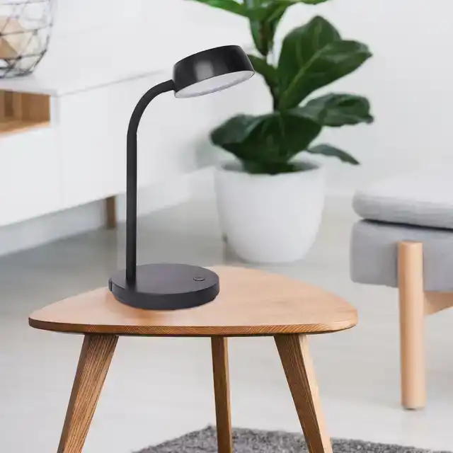 BUREAULAMP MAUL ABBY LED OP VOET ZWART
