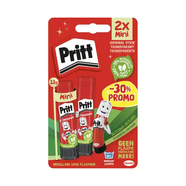 LIJMSTIFT PRITT STICK ORIGINAL 2X 11GR