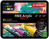 ACRYLMARKER STABILO FREE ACRYLIC