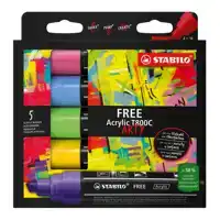 ACRYLMARKER STABILO FREE ACRYLIC T800C