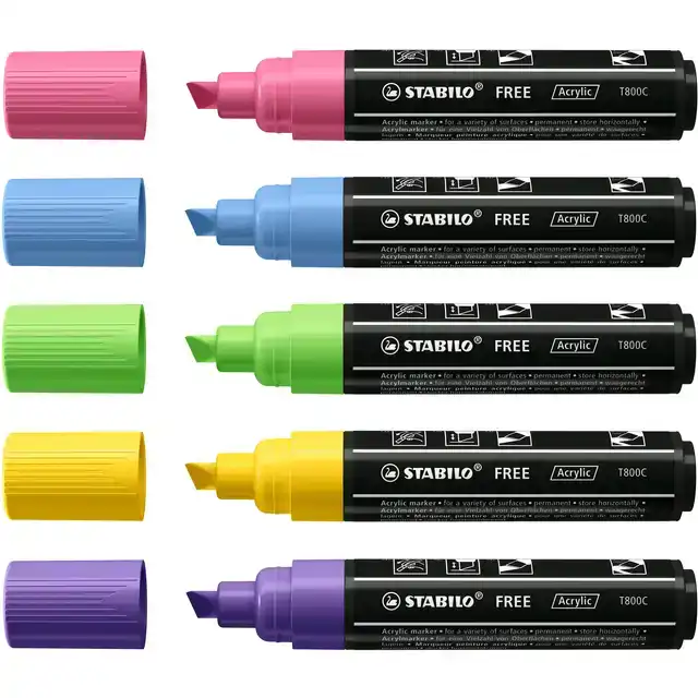 ACRYLMARKER STABILO FREE ACRYLIC T800C