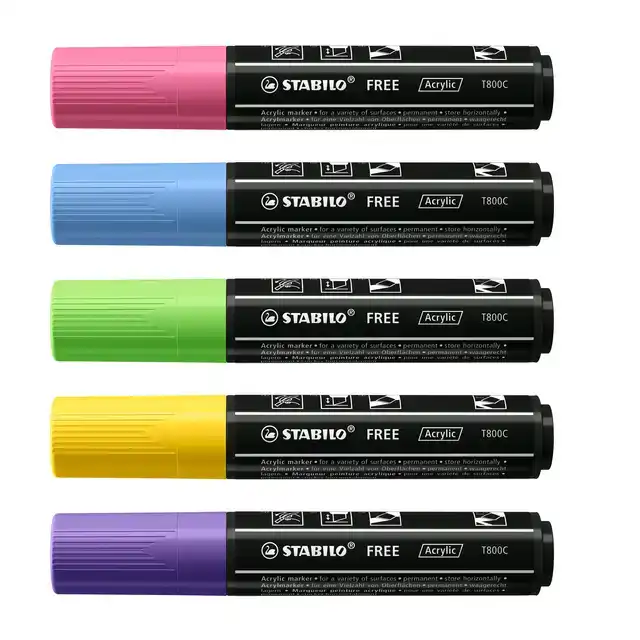 ACRYLMARKER STABILO FREE ACRYLIC T800C