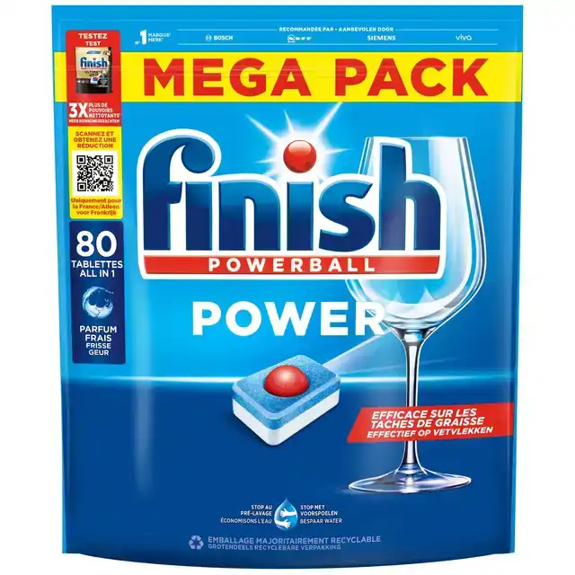 VAATWASTABBLETTEN FINISH AIO POWER
