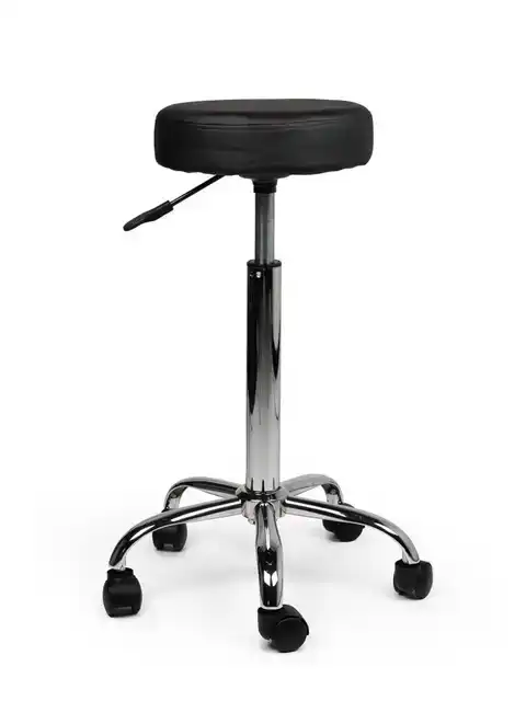TABOURET KRUK ZWART HOGE GASVEER