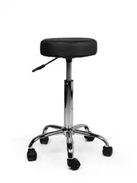 TABOURET KRUK ZWART STANDAARD GASVEER