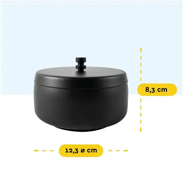 ASBAK BRASQ TAFELMODEL 1 LITER MET