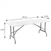 VOUWTAFEL BRASQ 180X70X74CM FT180 WIT