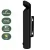 ASBAK WAND BRASQ AT200 RVS ZWART