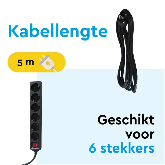 STEKKERDOOS BRASQ 6 VOUDIG 5 METER