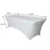 TAFELROK BRASQ 183X76X74CM WIT