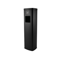 AFVALBAK MET ASBAK BRASQ 20 LITER AT400