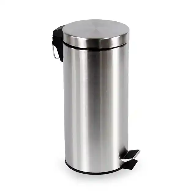 AFVALBAK BRASQ PEDAALEMMER 30 LITER RVS