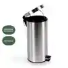 AFVALBAK BRASQ PEDAALEMMER 30 LITER RVS