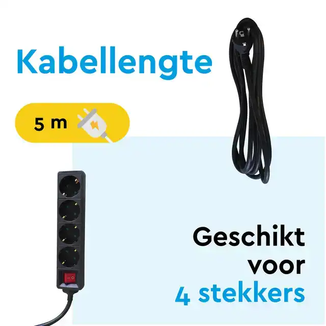 STEKKERDOOS BRASQ 4 VOUDIG 5 METER