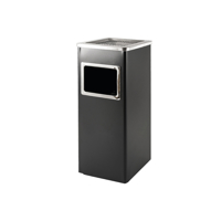 AFVALBAK MET ASBAK BRASQ 16 LITER AT600