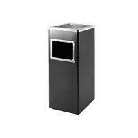 AFVALBAK MET ASBAK BRASQ 16 LITER AT600